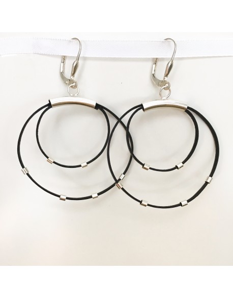 Boucles d'oreilles cuir