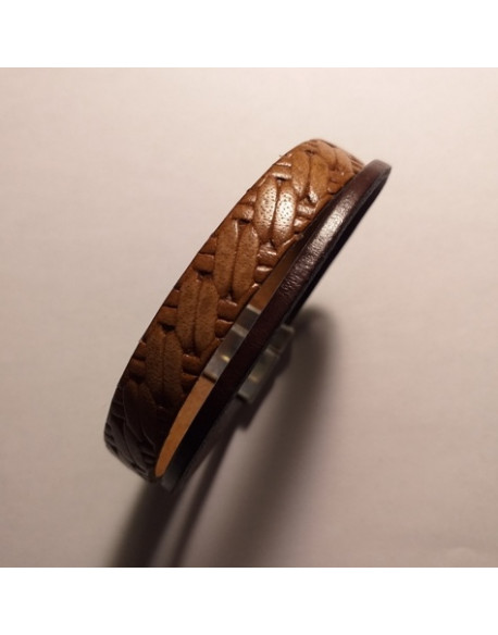 BRACELET HOMME CUIR MOTIF