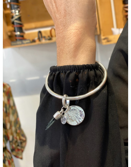 Jonc médaille tête