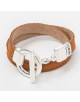 BRACELET OLIVIA DOUBLE TOUR AVEC FERMOIR ROND ET BARRE