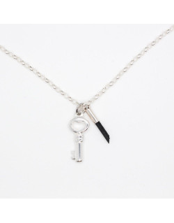 COLLIER CLE ARGENT ANGELICA