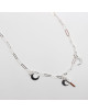 COLLIER ARGENT ET LUNE DONATA