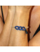 BRACELET PLAQUE ARGENT ET MAILLE GOURMETTE CAMILLA