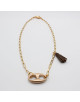 COLLIER DORE GRAIN DE CAFE ANITTA