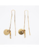 BOUCLES D'OREILLES DOREES ETOILE AJOUREE MARIANNA