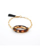 BRACELET DORE OVALE RESINE NORMA