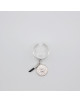 BAGUE ARGENT REGLABLE MEDAILLE MARTELEE REBECCA