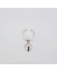 BAGUE ARGENT REGLABLE MEDAILLE MARTELEE REBECCA