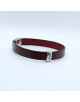 BRACELET EN CUIR BORDEAUX FABIO