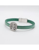 BRACELET ENFANT EN CUIR MEDAILLE GRAVEE PARIS