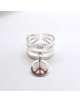 BAGUE ARGENTE PEACE&LOVE MARLEY