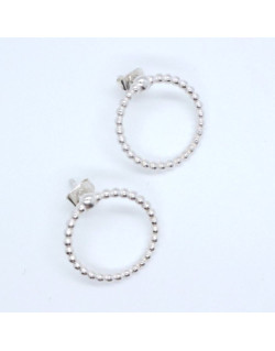 BOUCLES PERLEES ARGENTEES KATELYN