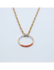 COLLIER DORE TRICOLORE THEA