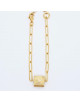 BRACELET DORE LABYRINTHE CARRE DALHIA