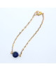 BRACELET DORE PIERRE LAPIS-LAZULI MAIWEN