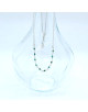 COLLIER ARGENT MINI PERLES TURQUOISE TATIANA