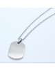 COLLIER ACIER MEDAILLE OVALE SWAN