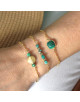 BRACELET DORE CERCLE ET TURQUOISE ELOÏSE