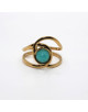 BAGUE DORÉE CALCÉDOINE SUZANNE