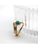 BAGUE DORÉE CALCÉDOINE SUZANNE