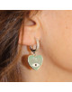 BOUCLES COEUR ARGENT 925 GABRIELLA
