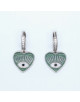 BOUCLES COEUR ARGENT 925 GABRIELLA