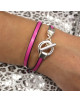 BRACELET CUIR DOUBLE TOUR GLORIA