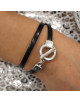 BRACELET CUIR DOUBLE TOUR GLORIA