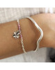 BRACELET TREFLE ARGENT JUSTINE