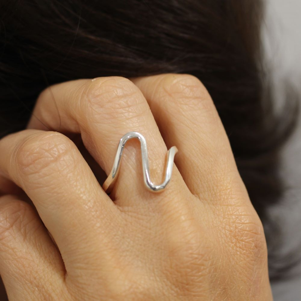 BAGUE ARGENTEE VAGUE LUCY